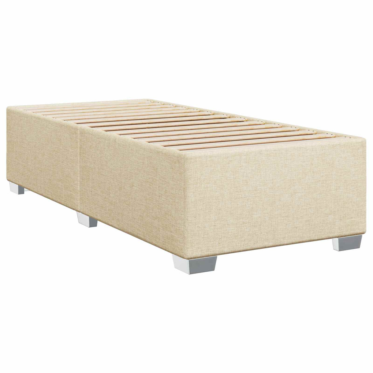 Krevet s box springom, madracem i LED-om Krem 90 x 190 cm