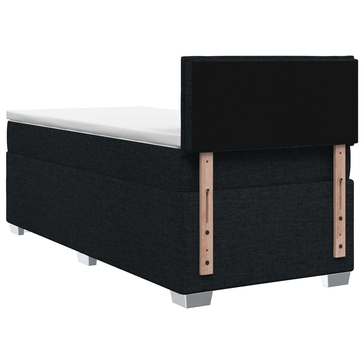 Krevet s box springom, madracem i LED-om Crna 100 x 200 cm