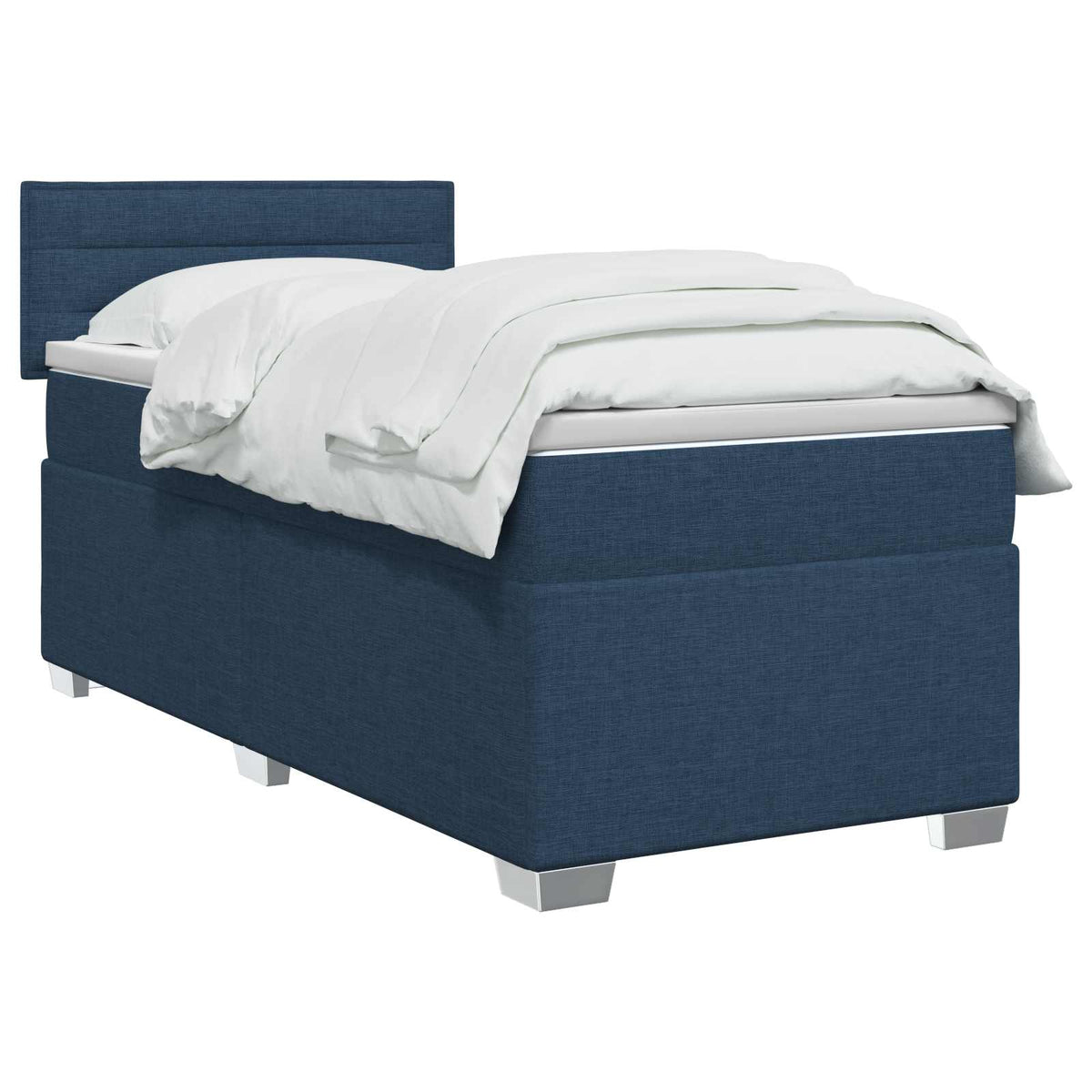 Krevet s box springom, madracem i LED-om Plava 100 x 200 cm