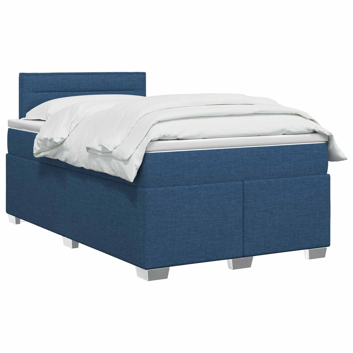 Krevet s box springom, madracem i LED-om Plava 120 x 190 cm