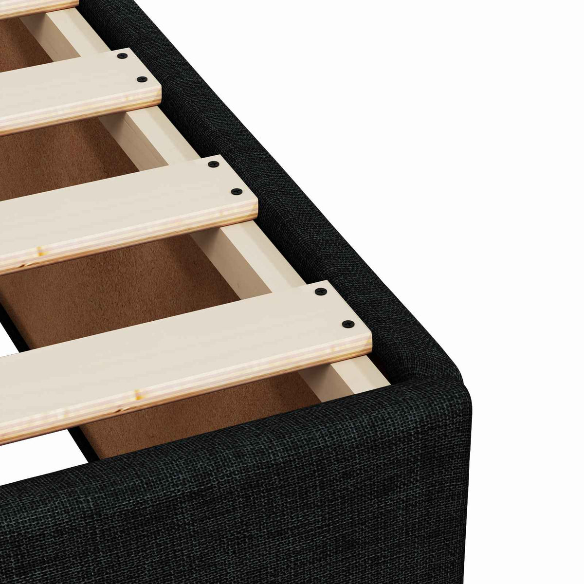 Krevet s box springom, madracem i LED-om Crna 120 x 200 cm