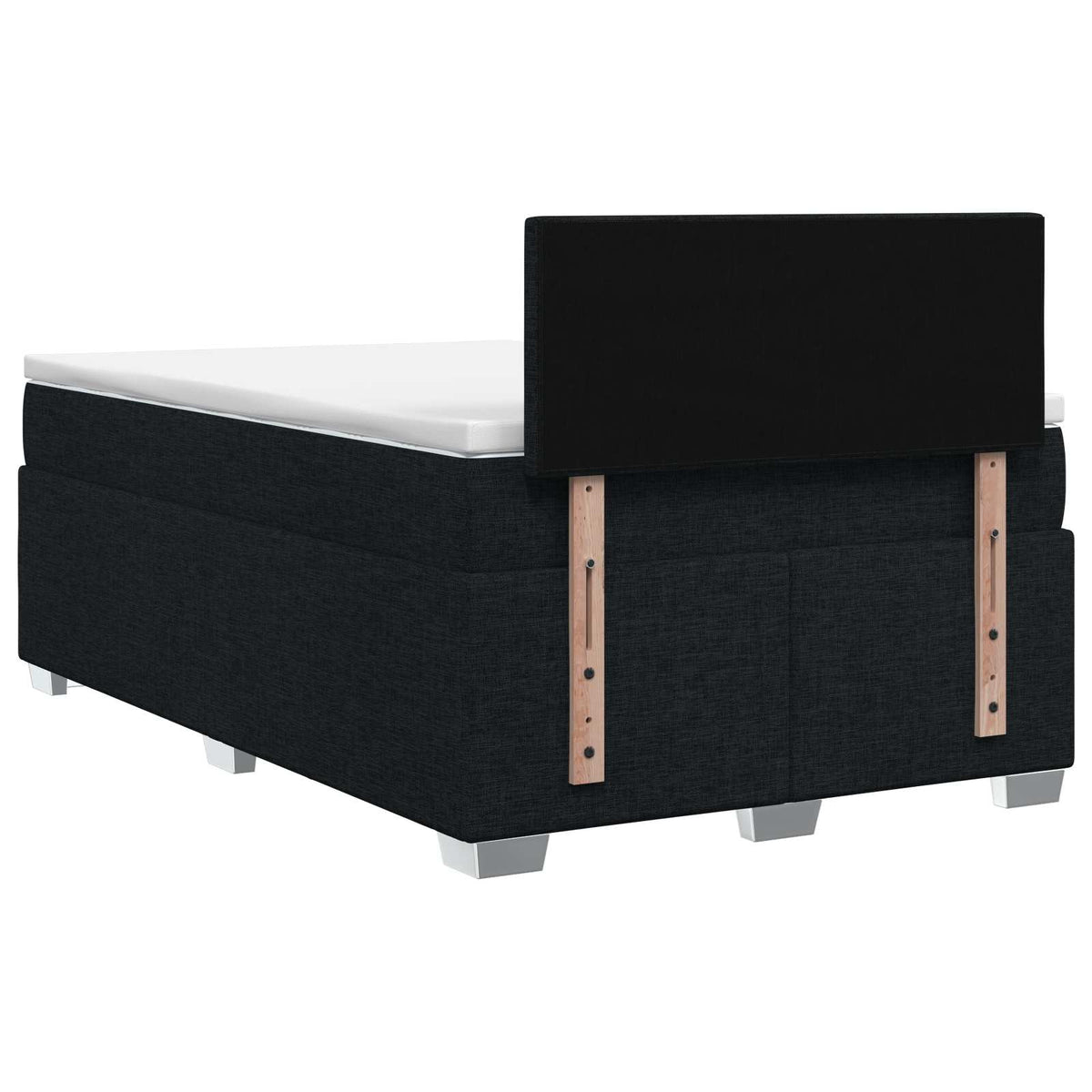 Krevet s box springom, madracem i LED-om Crna 120 x 200 cm