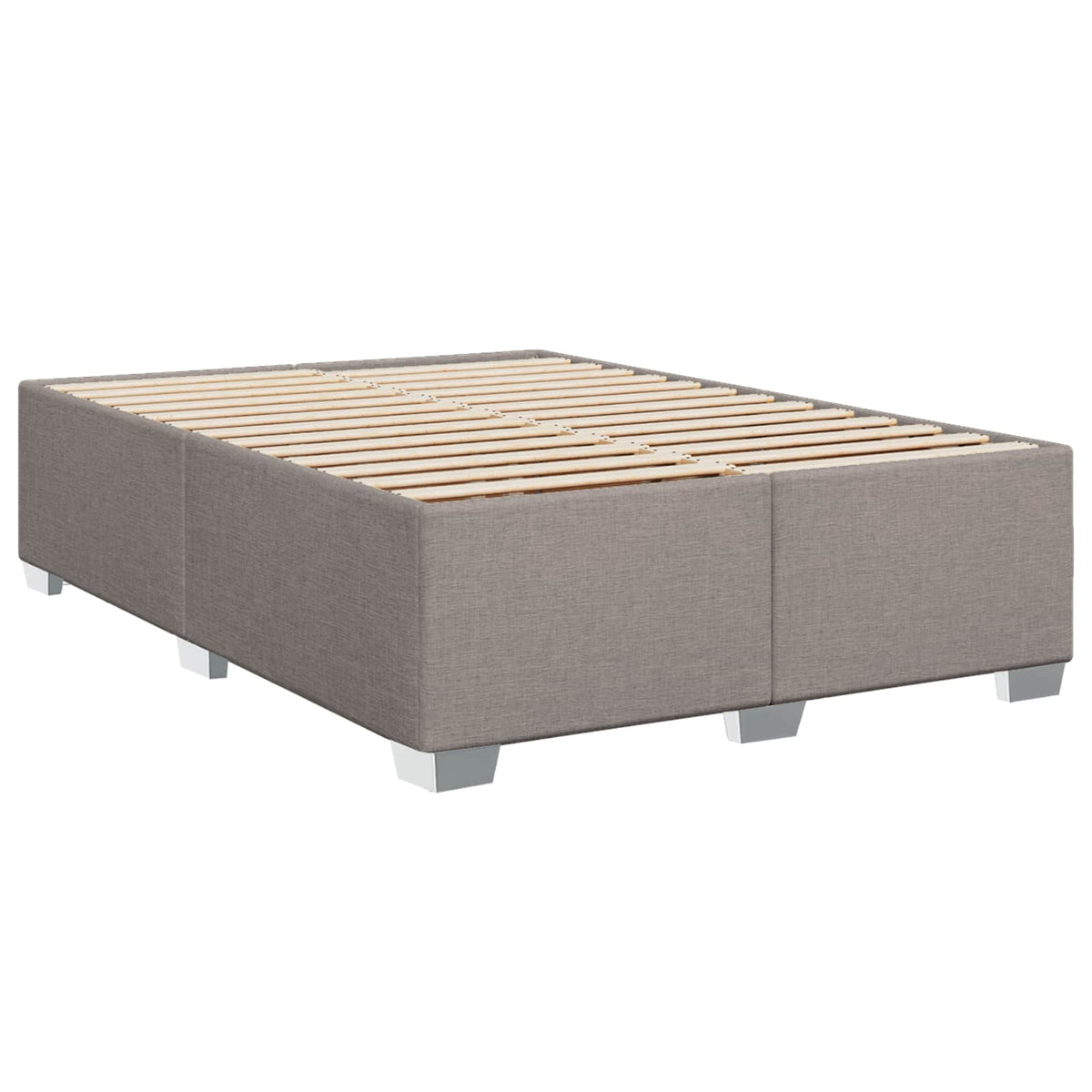 Krevet s box springom, madracem i LED-om Sivosmeđa 160 x 200 cm