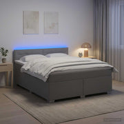 Krevet s box springom, madracem i LED-om 90 x 190 cm