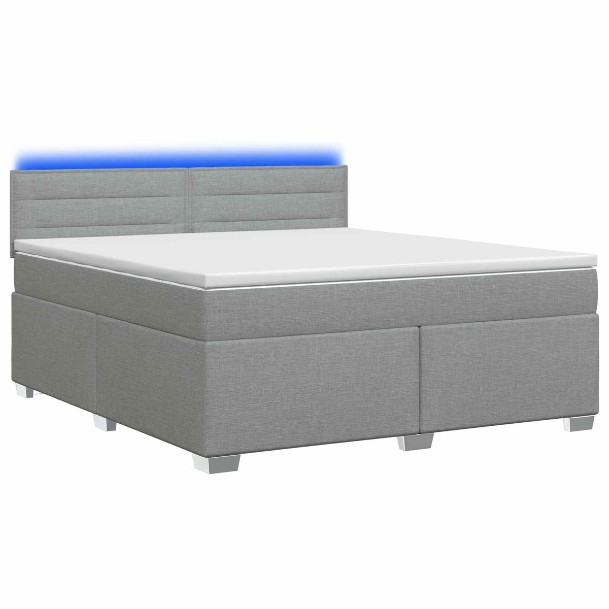 Krevet s box springom, madracem i LED-om 90 x 190 cm