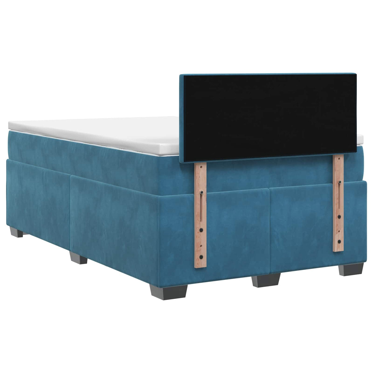 Krevet s box springom, madracem i LED-om Plava 120 x 190 cm