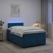 Krevet s box springom, madracem i LED-om Plava 120 x 200 cm