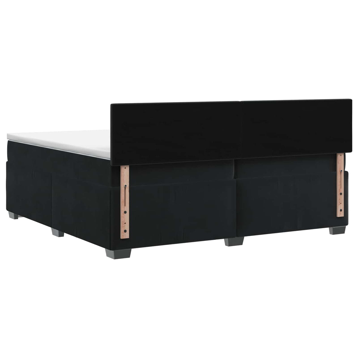 Krevet s box springom, madracem i LED-om Crna 200 x 200 cm