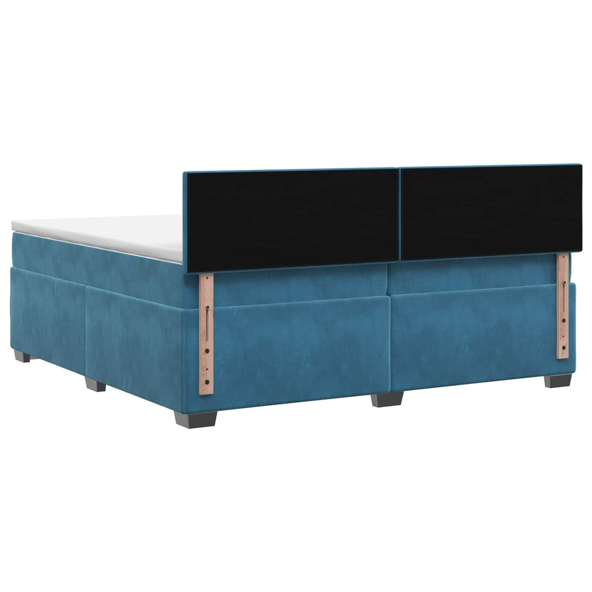 Krevet s box springom, madracem i LED-om Plava 200 x 200 cm