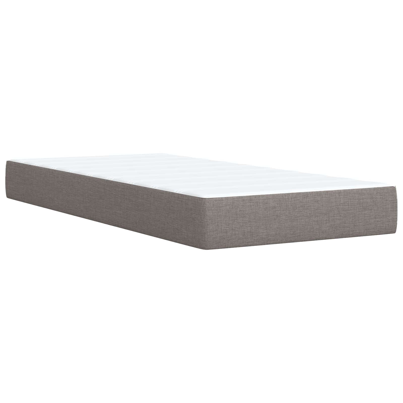 Boxspring krevet s madracem Sivosmeđa 90 x 200 cm Tkanina