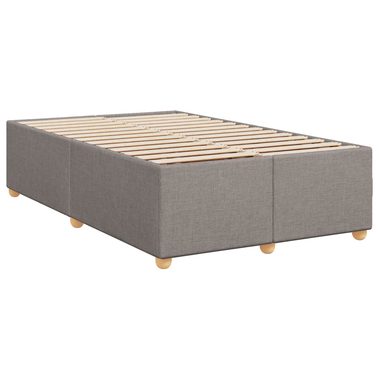 Boxspring krevet s madracem Sivosmeđa 120 x 190 cm Tkanina