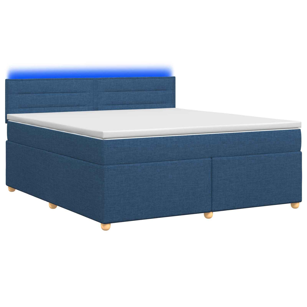 Boxspring krevet s madracem Plava 180 x 200 cm Tkanina