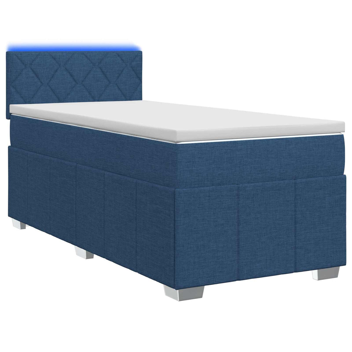 Boxspring krevet s madracem Plava 100 x 200 cm Tkanina