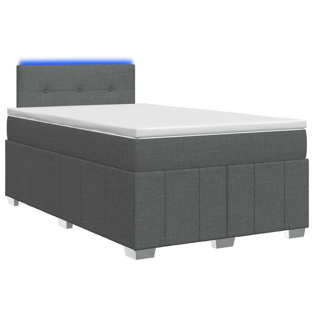 Boxspring krevet s madracem Tamnosiva 120 x 190 cm Tkanina