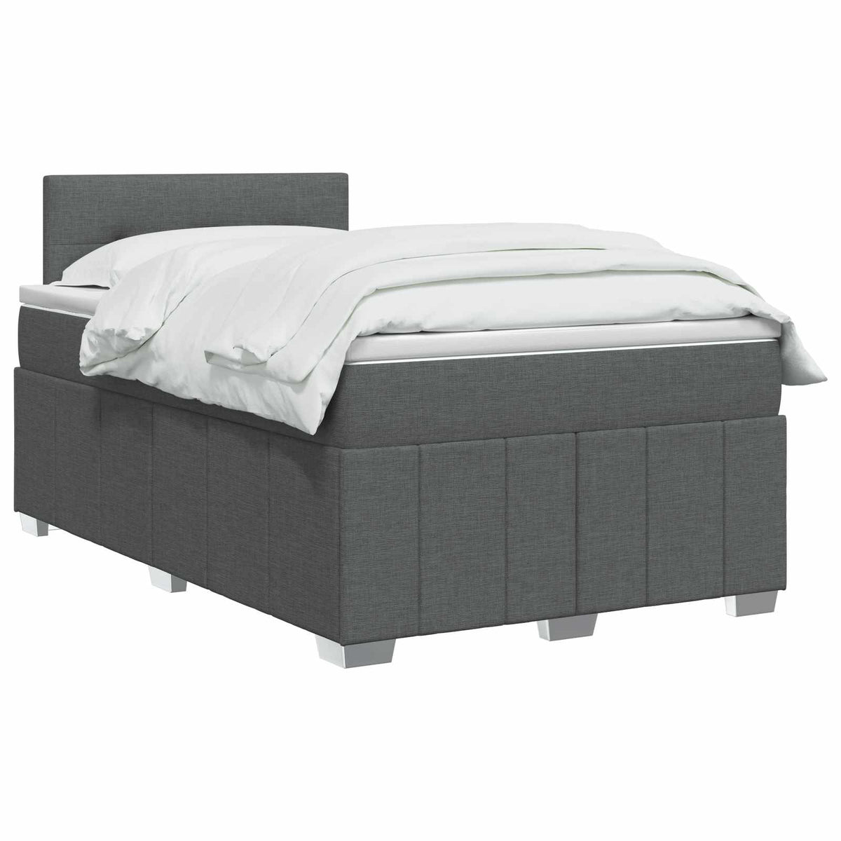 Boxspring krevet s madracem Tamnosiva 120 x 190 cm Tkanina