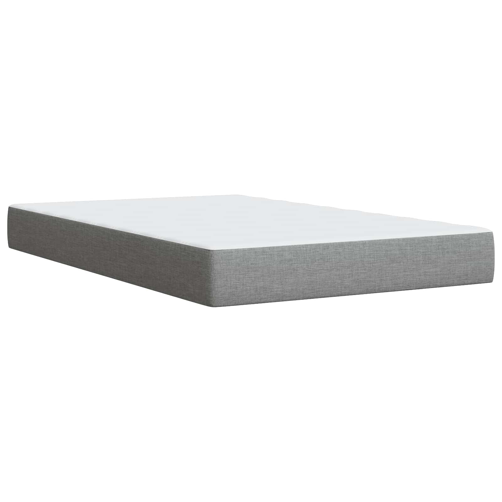 Boxspring krevet s madracem Svjetlosiva 120 x 190 cm Tkanina