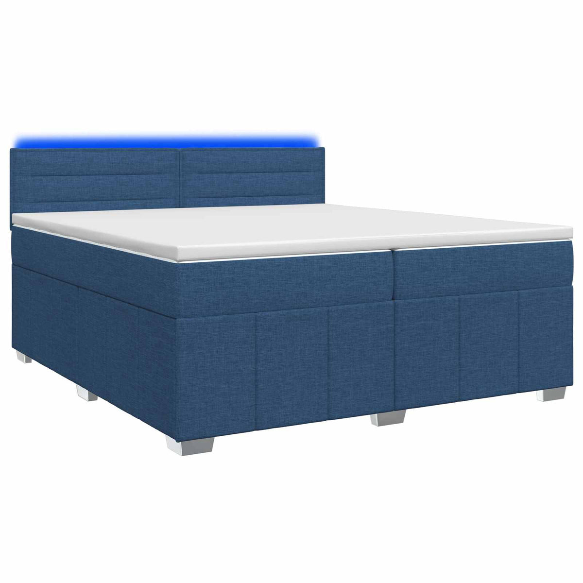 Boxspring krevet s madracem Plava 200 x 200 cm Tkanina