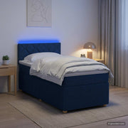 Boxspring krevet s madracem Plava 90 x 200 cm Tkanina