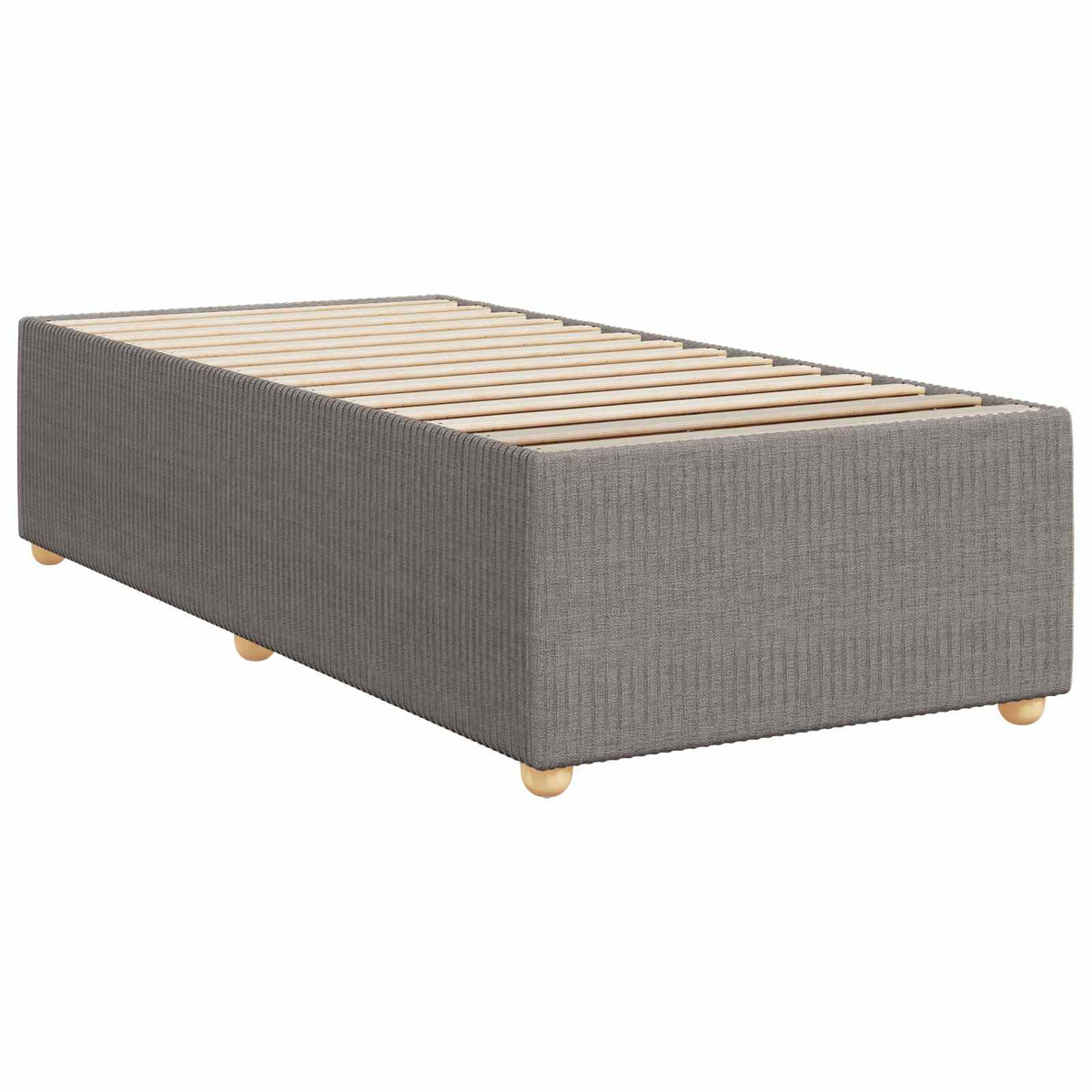 Boxspring krevet s madracem Sivosmeđa 90 x 190 cm Tkanina