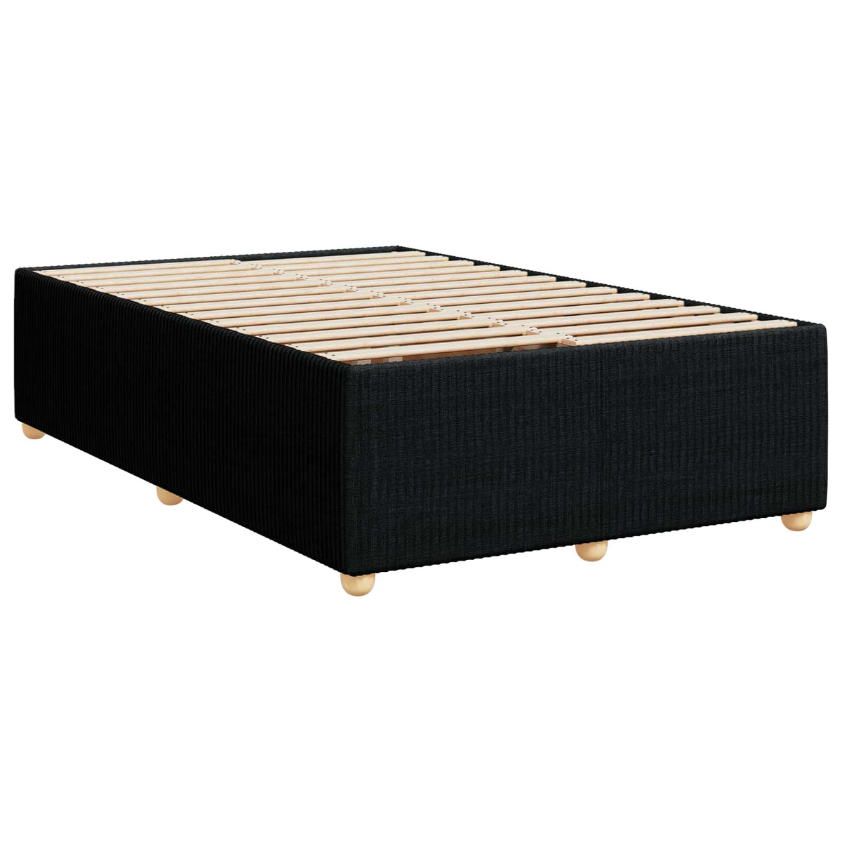 Boxspring krevet s madracem Crna 120 x 190 cm Tkanina