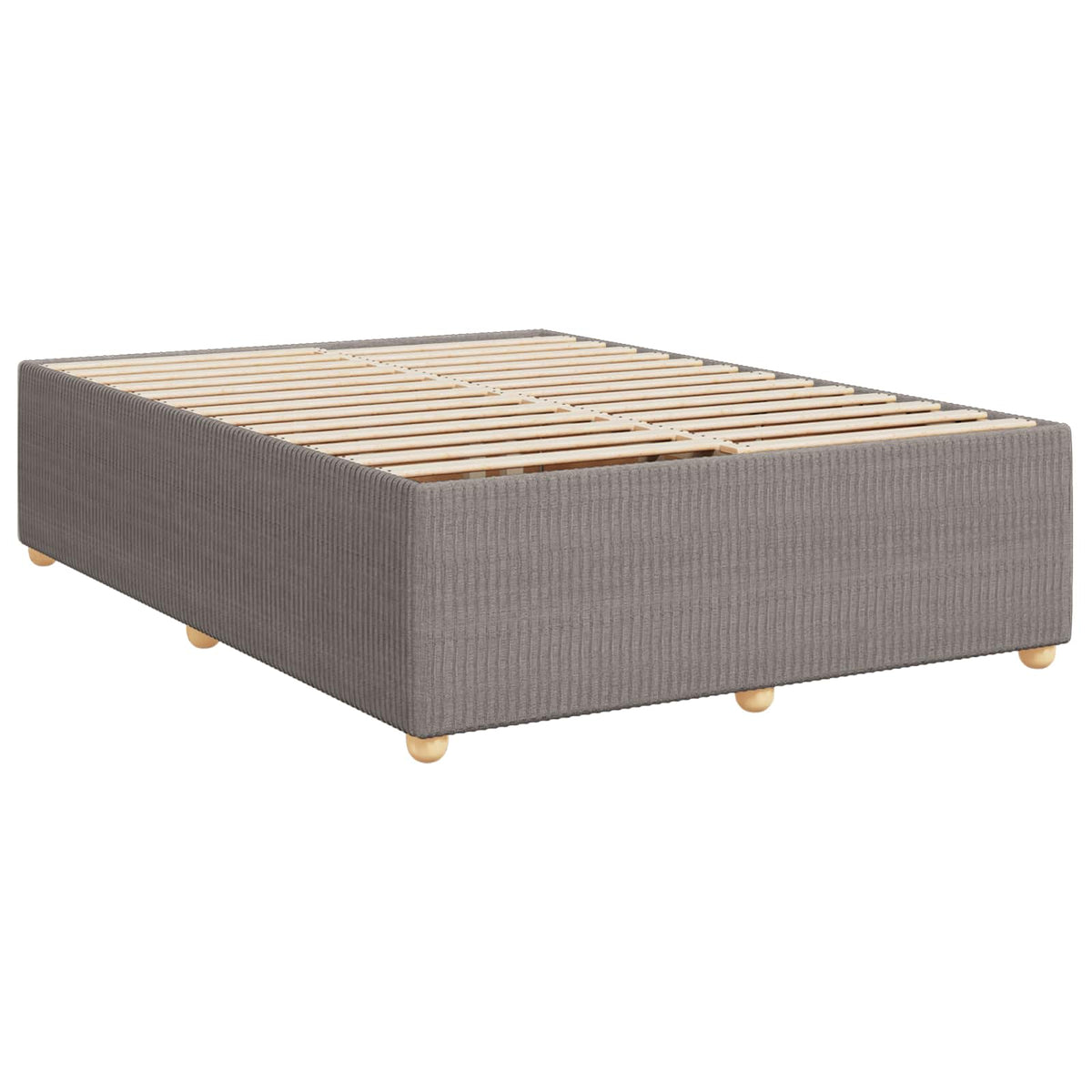 Boxspring krevet s madracem Sivosmeđa 160 x 200 cm Tkanina
