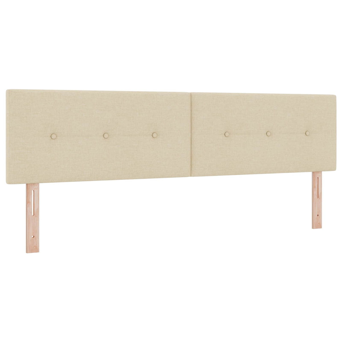 Boxspring krevet s madracem Krem 180 x 200 cm Tkanina