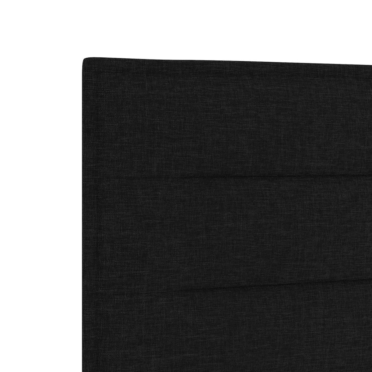 Boxspring krevet s madracem Crna 200 x 200 cm Tkanina