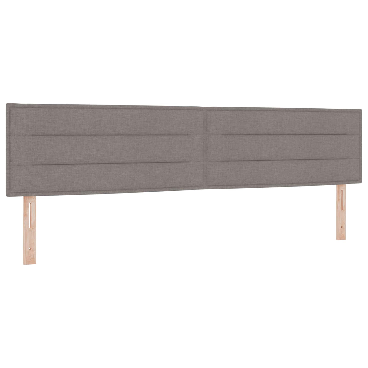 Boxspring krevet s madracem Sivosmeđa 200 x 200 cm Tkanina