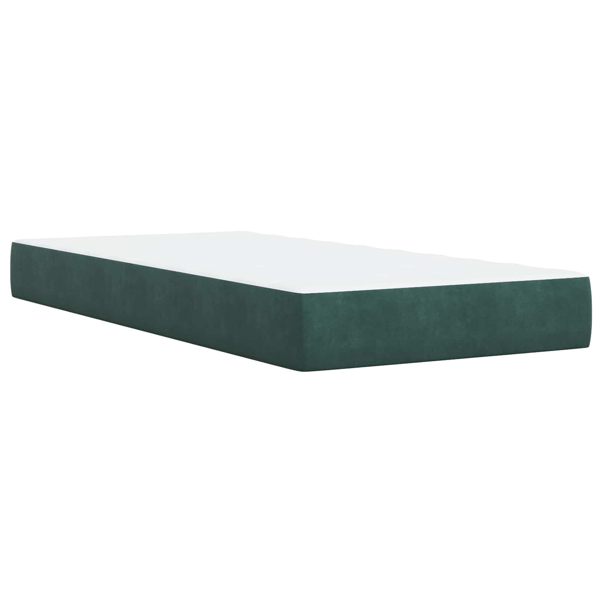 Boxspring krevet s madracem Tamnozelena 80 x 200 cm Baršun