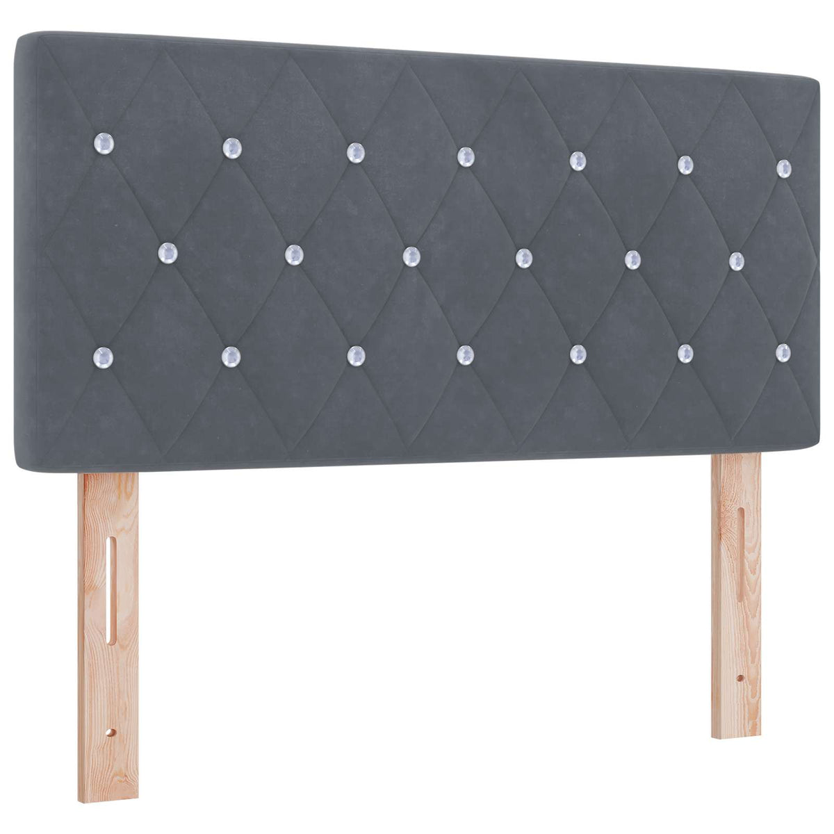 Boxspring krevet s madracem Tamnosiva 90 x 200 cm Baršun