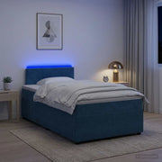 Boxspring krevet s madracem Plava 120 x 190 cm Baršun