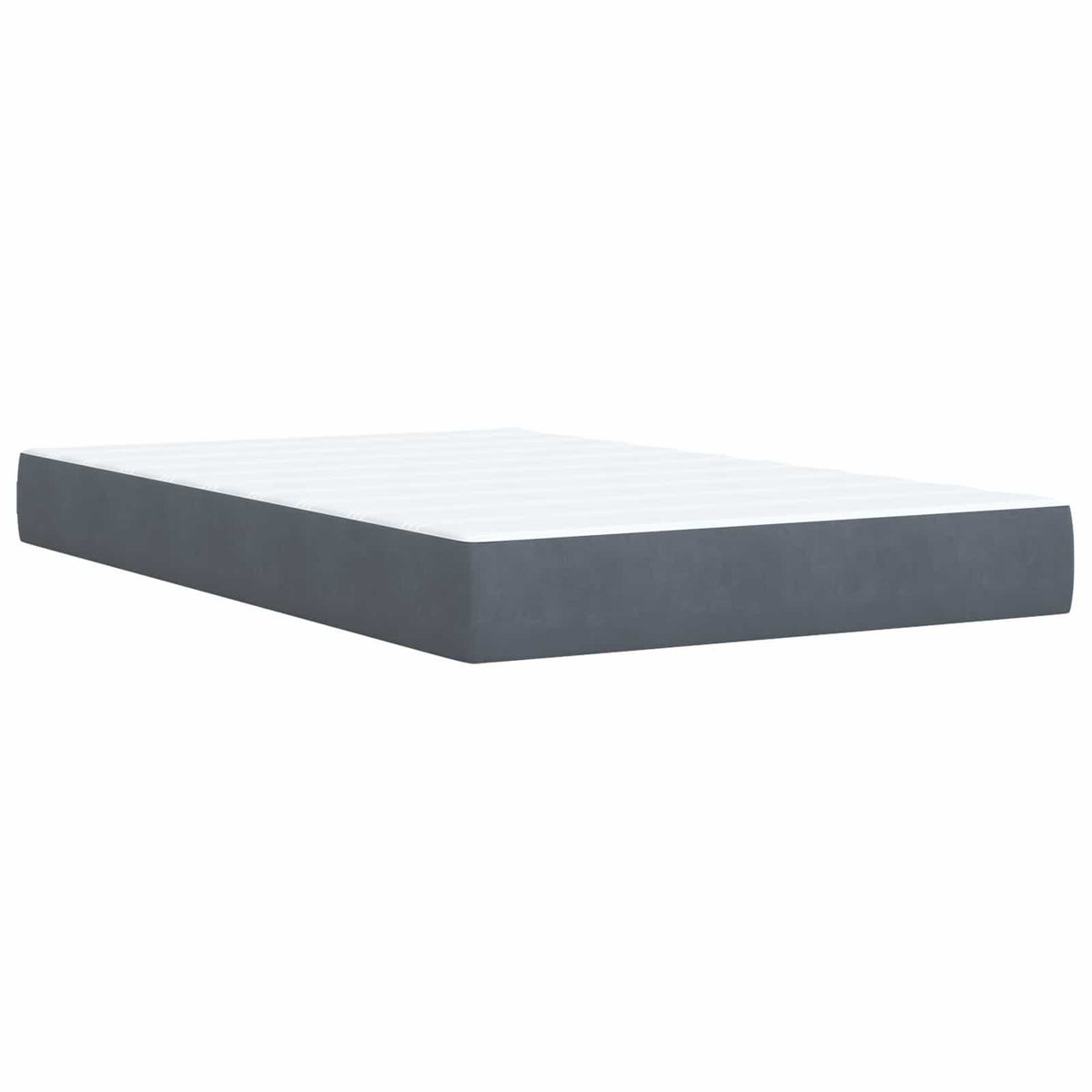 Boxspring krevet s madracem Tamnosiva 120 x 190 cm Baršun