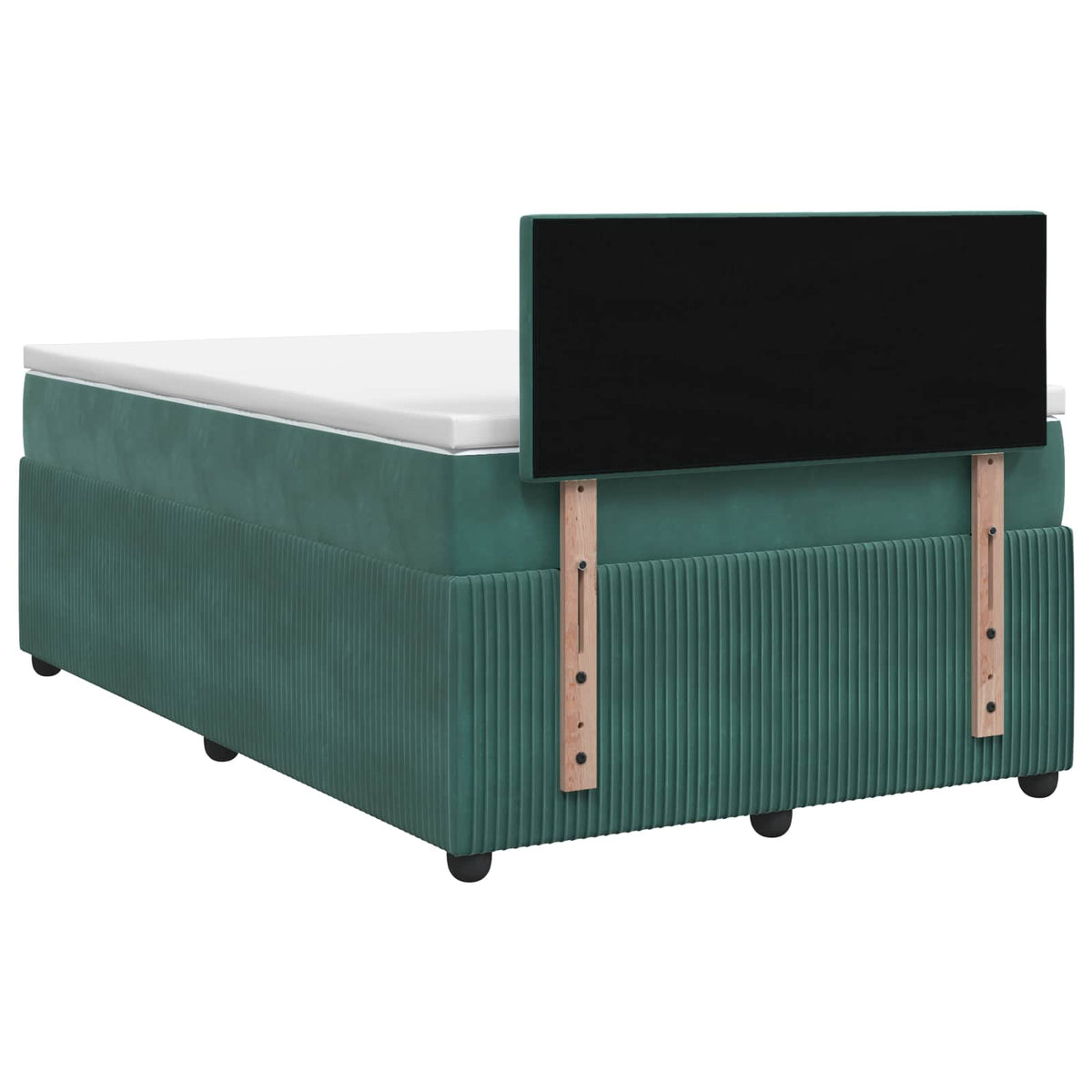 Boxspring krevet s madracem Tamnozelena 120 x 200 cm Baršun