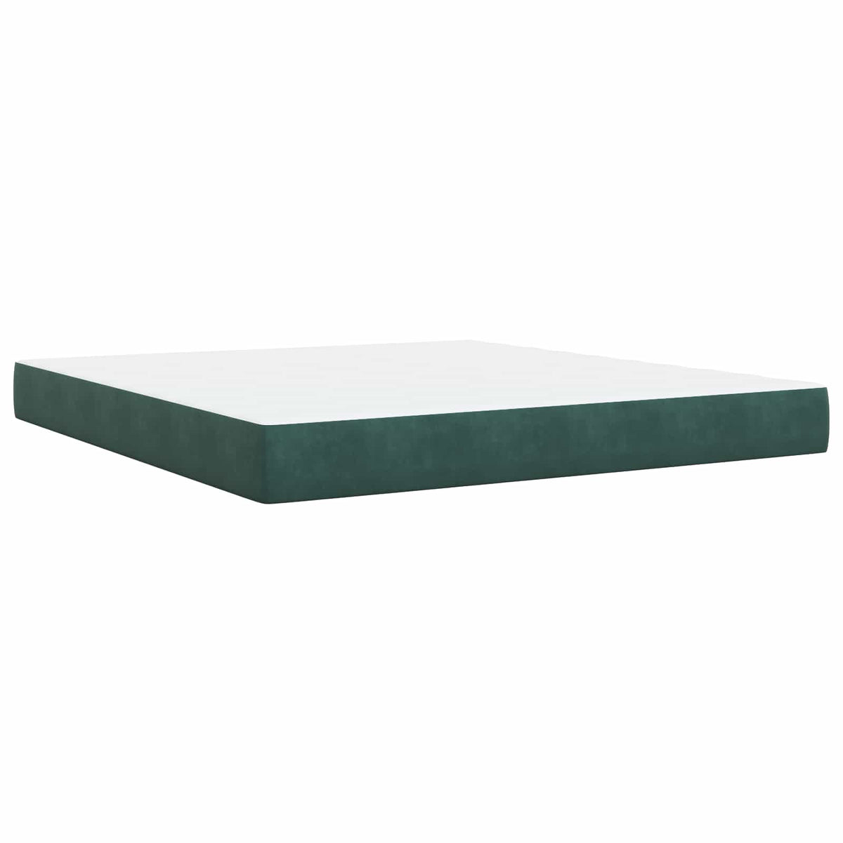 Boxspring krevet s madracem Tamnozelena 180 x 200 cm Baršun