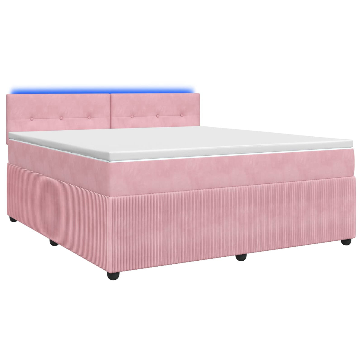 Boxspring krevet s madracem Ružičasta 180 x 200 cm Baršun