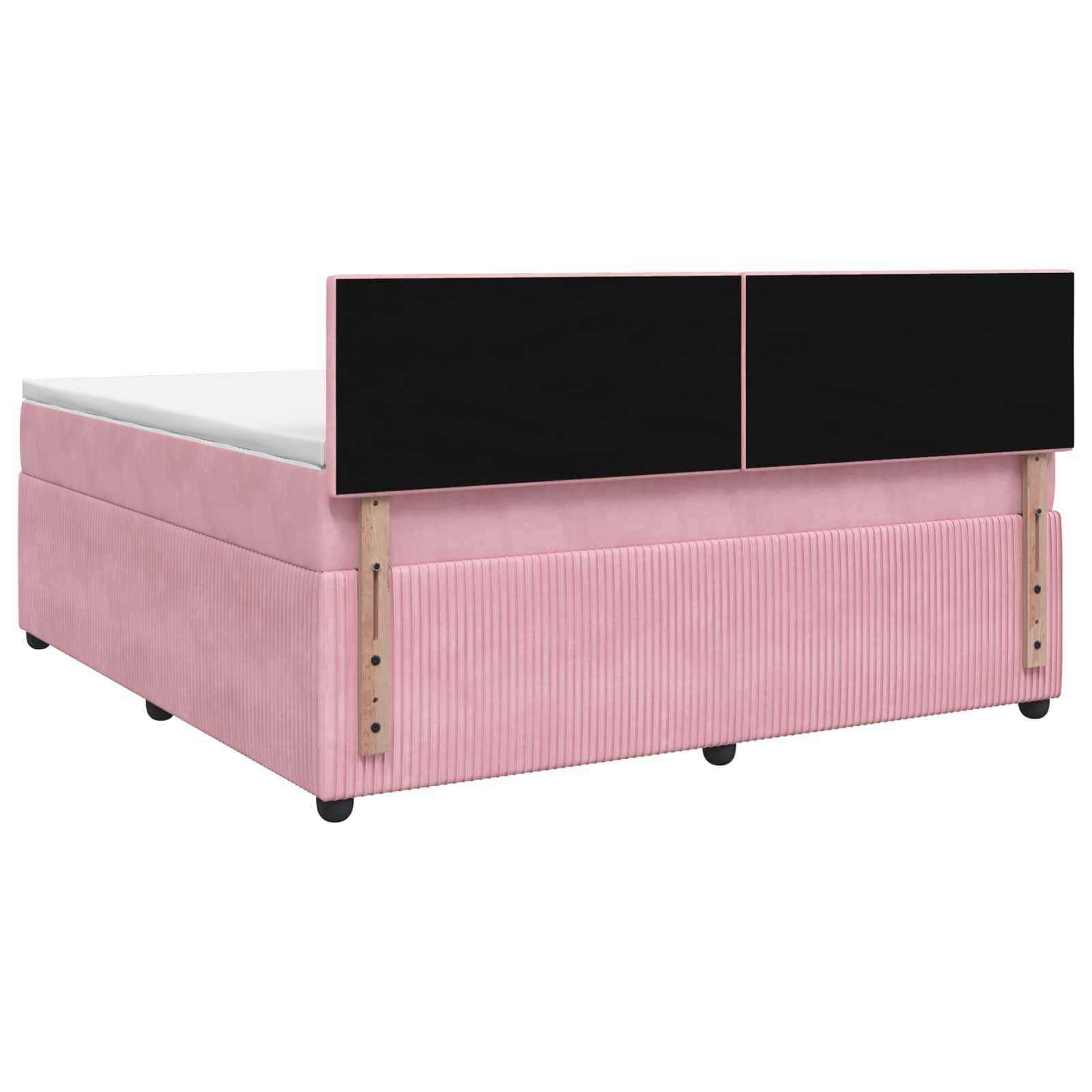 Boxspring krevet s madracem Ružičasta 180 x 200 cm Baršun