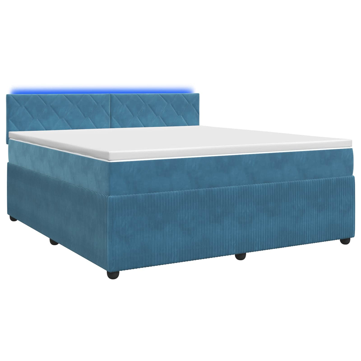 Boxspring krevet s madracem Plava 180 x 200 cm Baršun