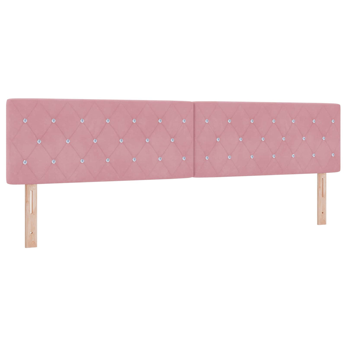 Boxspring krevet s madracem Ružičasta 200 x 200 cm Baršun