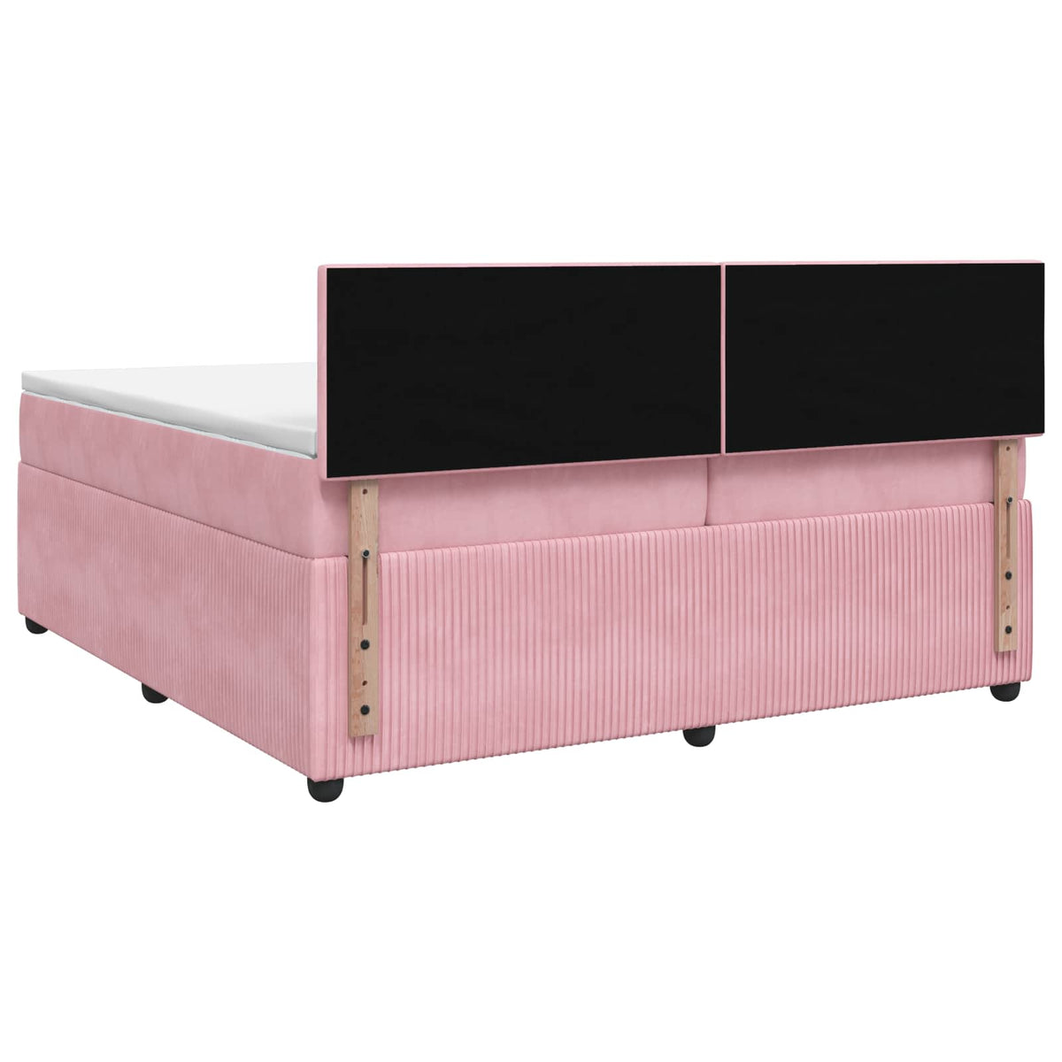 Boxspring krevet s madracem Ružičasta 200 x 200 cm Baršun