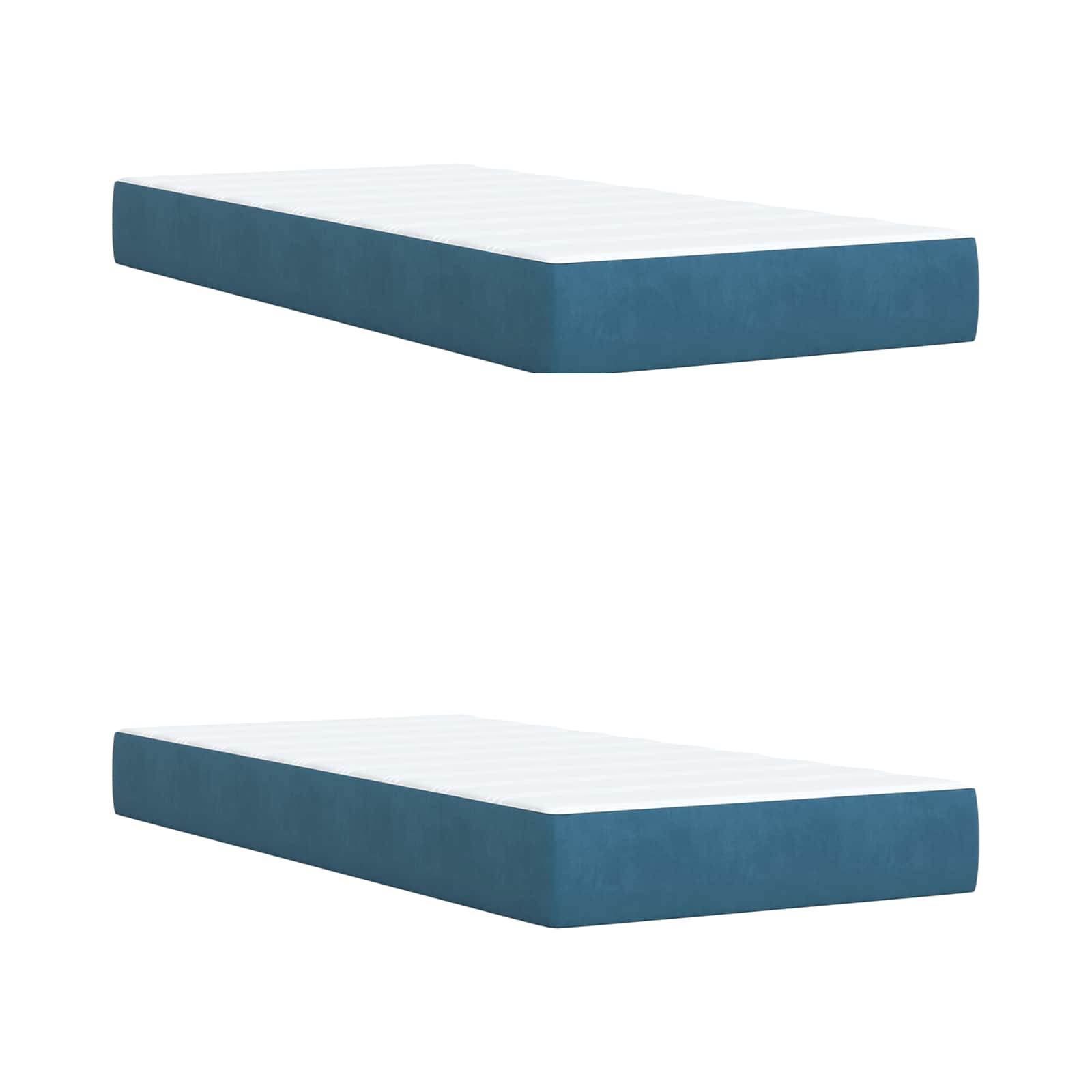 Boxspring krevet s madracem Plava 200 x 200 cm Baršun