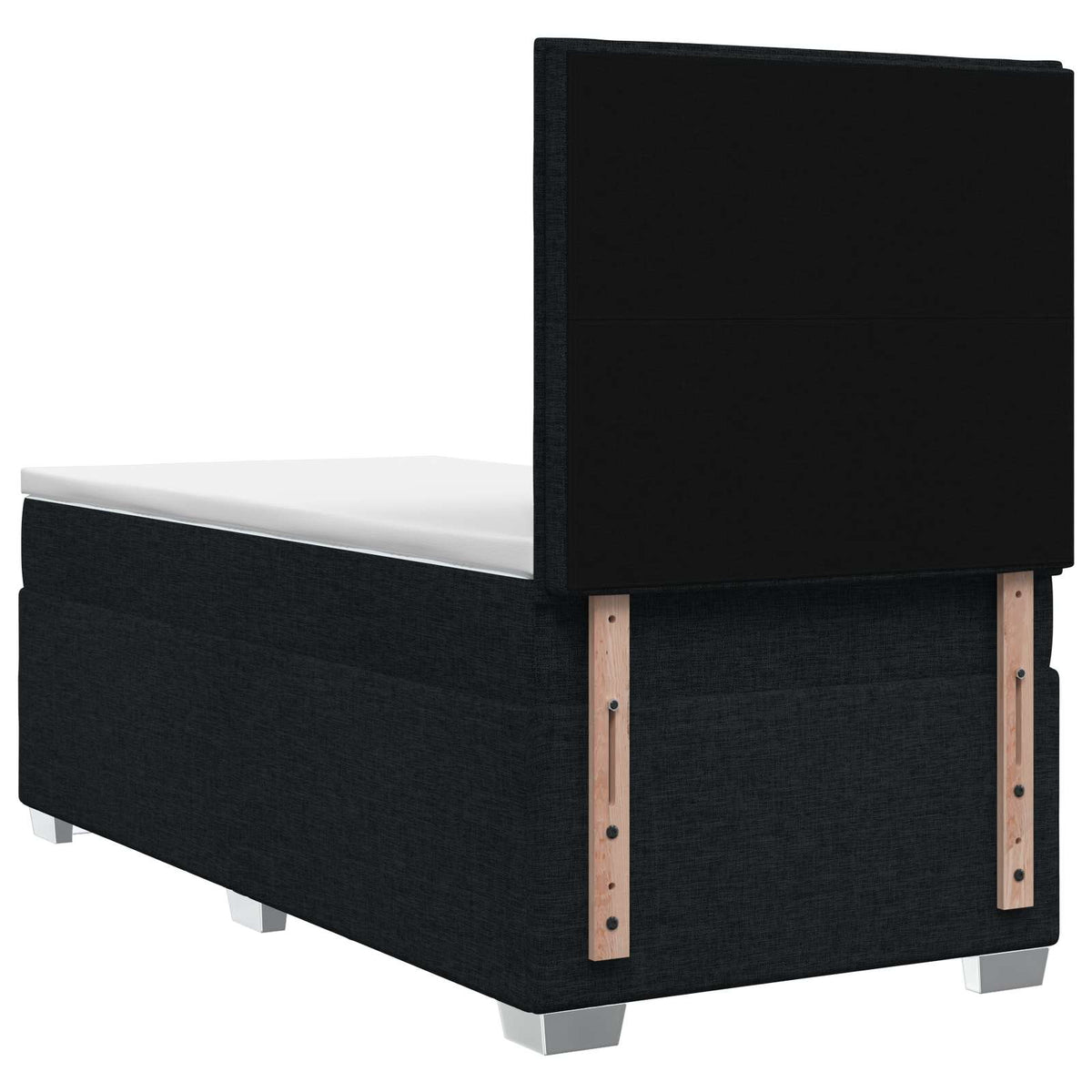 Boxspring krevet s madracem Crna 80 x 200 cm Tkanina 200 x 80 x 140.5 cm
