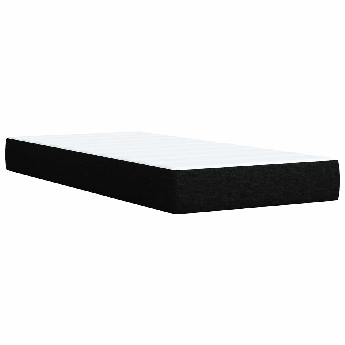 Boxspring krevet s madracem Crna 90 x 200 cm Tkanina