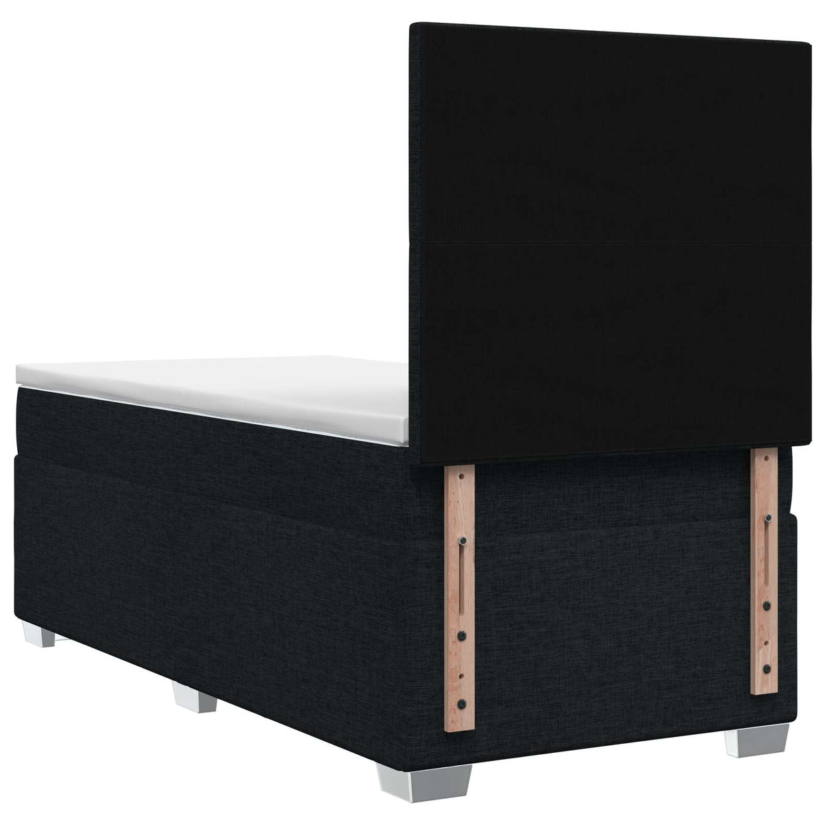 Boxspring krevet s madracem Crna 90 x 200 cm Tkanina