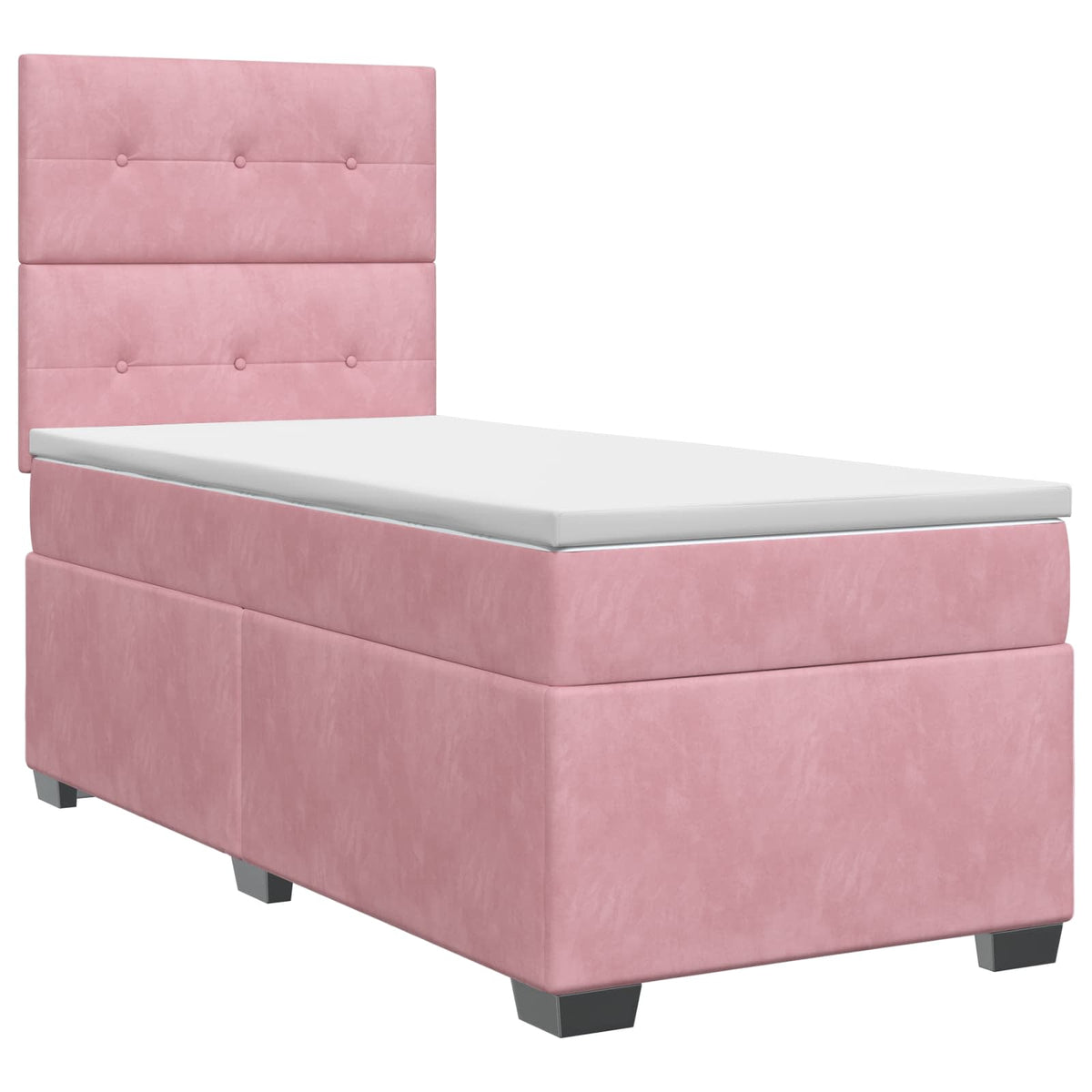 Boxspring krevet s madracem Ružičasta 80 x 200 cm Baršun