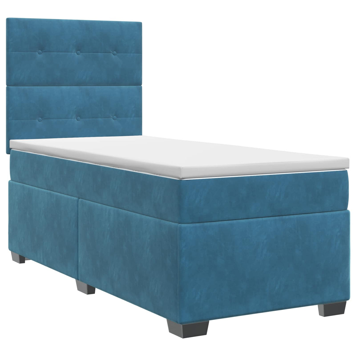 Boxspring krevet s madracem Plava 100 x 200 cm Baršun