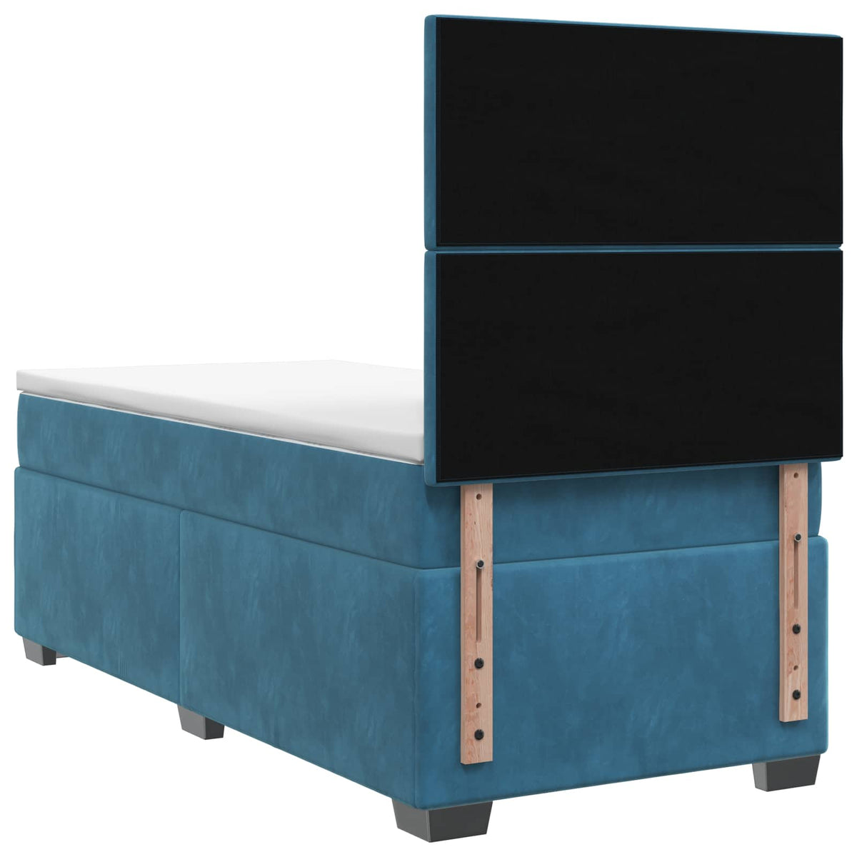 Boxspring krevet s madracem Plava 100 x 200 cm Baršun