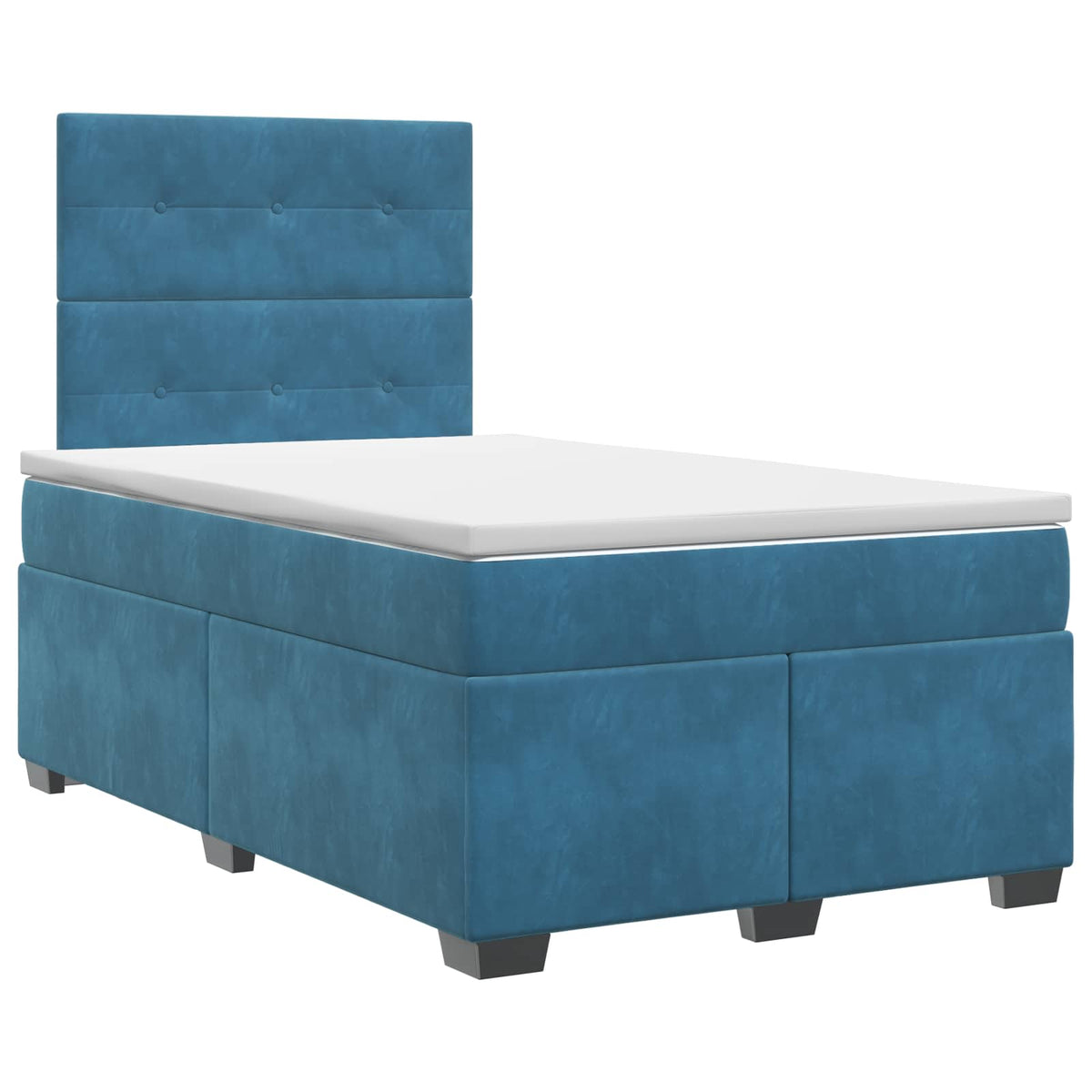 Boxspring krevet s madracem Plava 120 x 190 cm Baršun