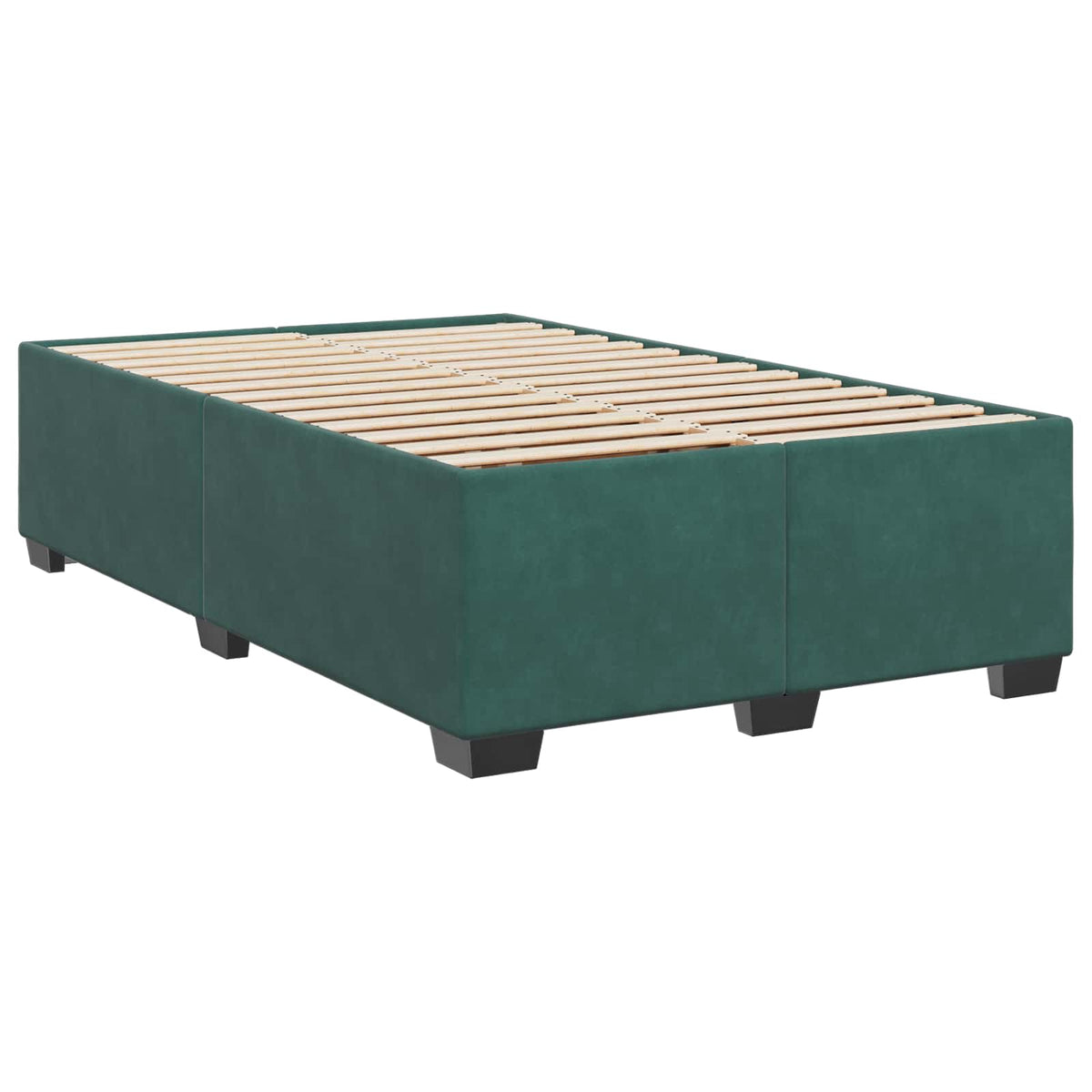 Boxspring krevet s madracem Tamnozelena 120 x 200 cm Baršun