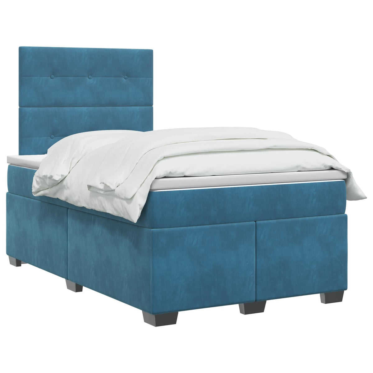 Boxspring krevet s madracem Plava 120 x 200 cm Baršun