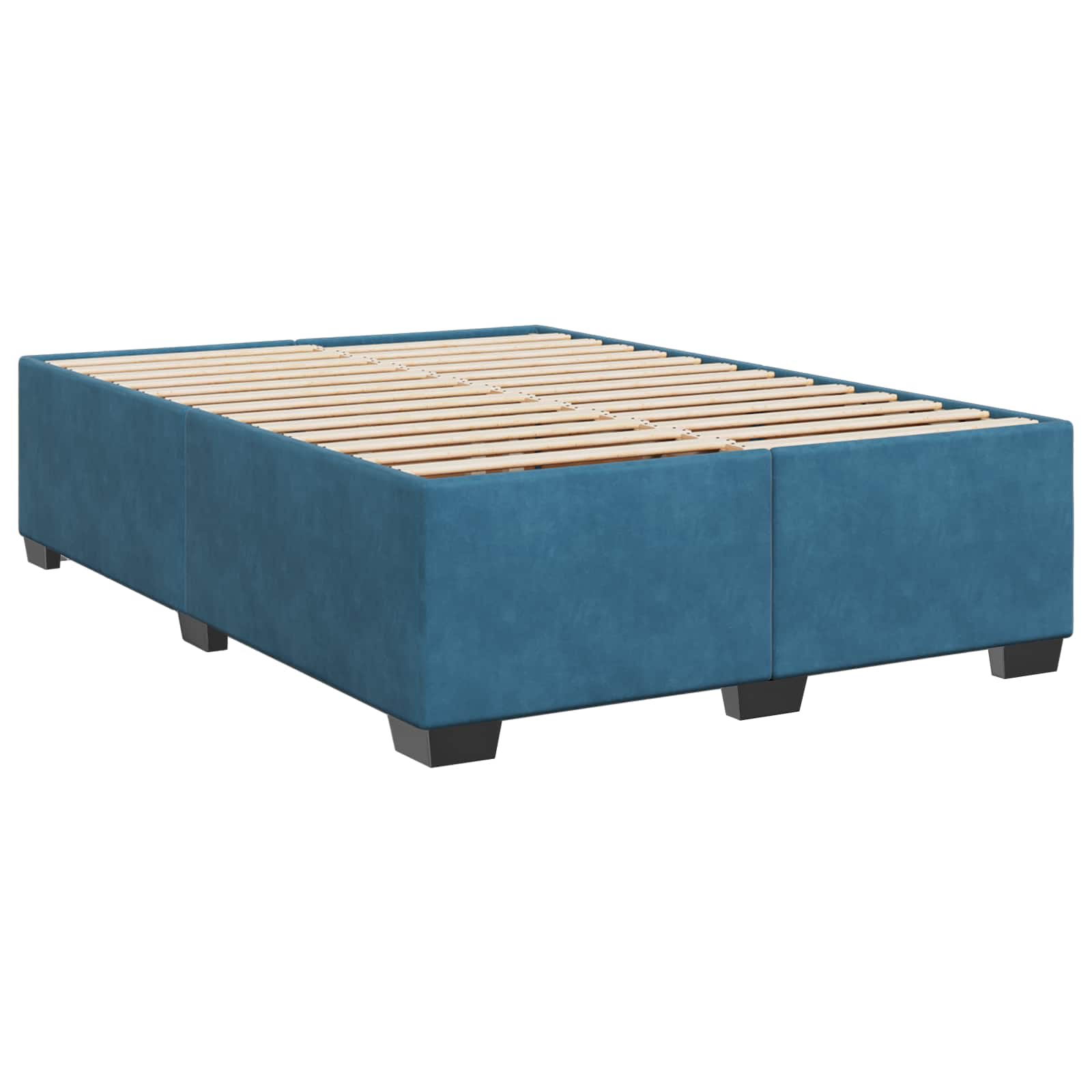 Boxspring krevet s madracem Plava 160 x 200 cm Baršun